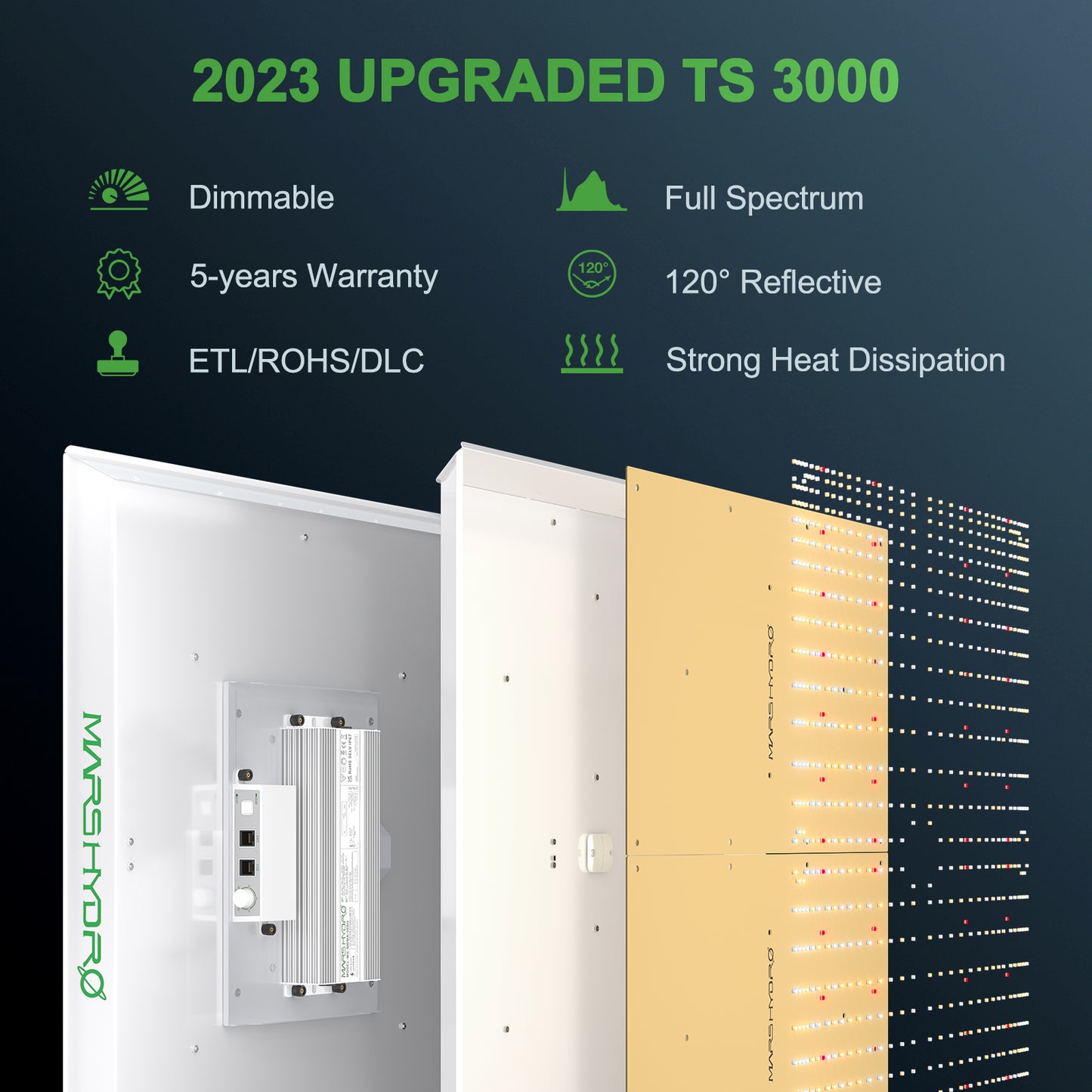 Mars Hydro TS3000 450W LED Grow Lights Full Spectrum