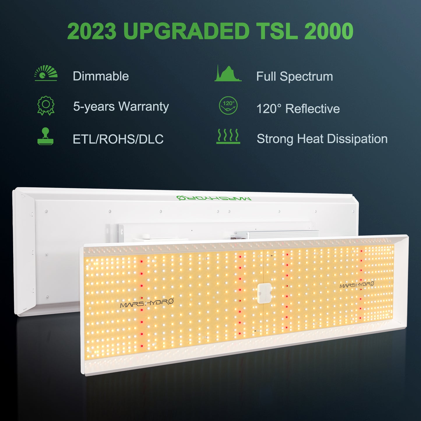 Mars Hydro TSL-2000 300W Full Spectrum LED Grow Light