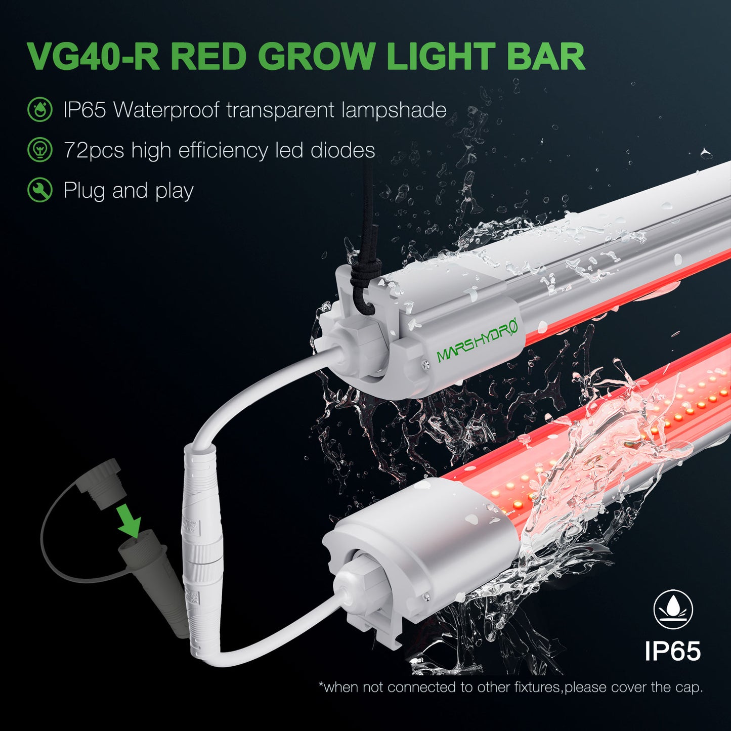 Mars Hydro VG40 Red LED Grow Light Supplemental 650-665nm Extended Spectrum