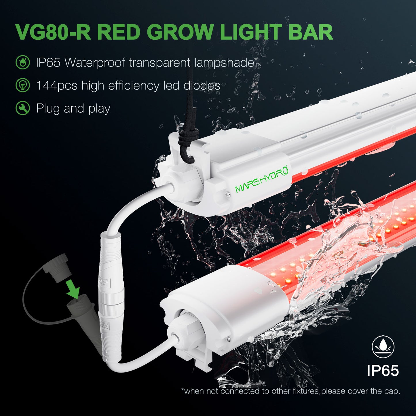 Mars Hydro VG80 Red LED Grow Light Supplemental 650-665nm Extended Spectrum