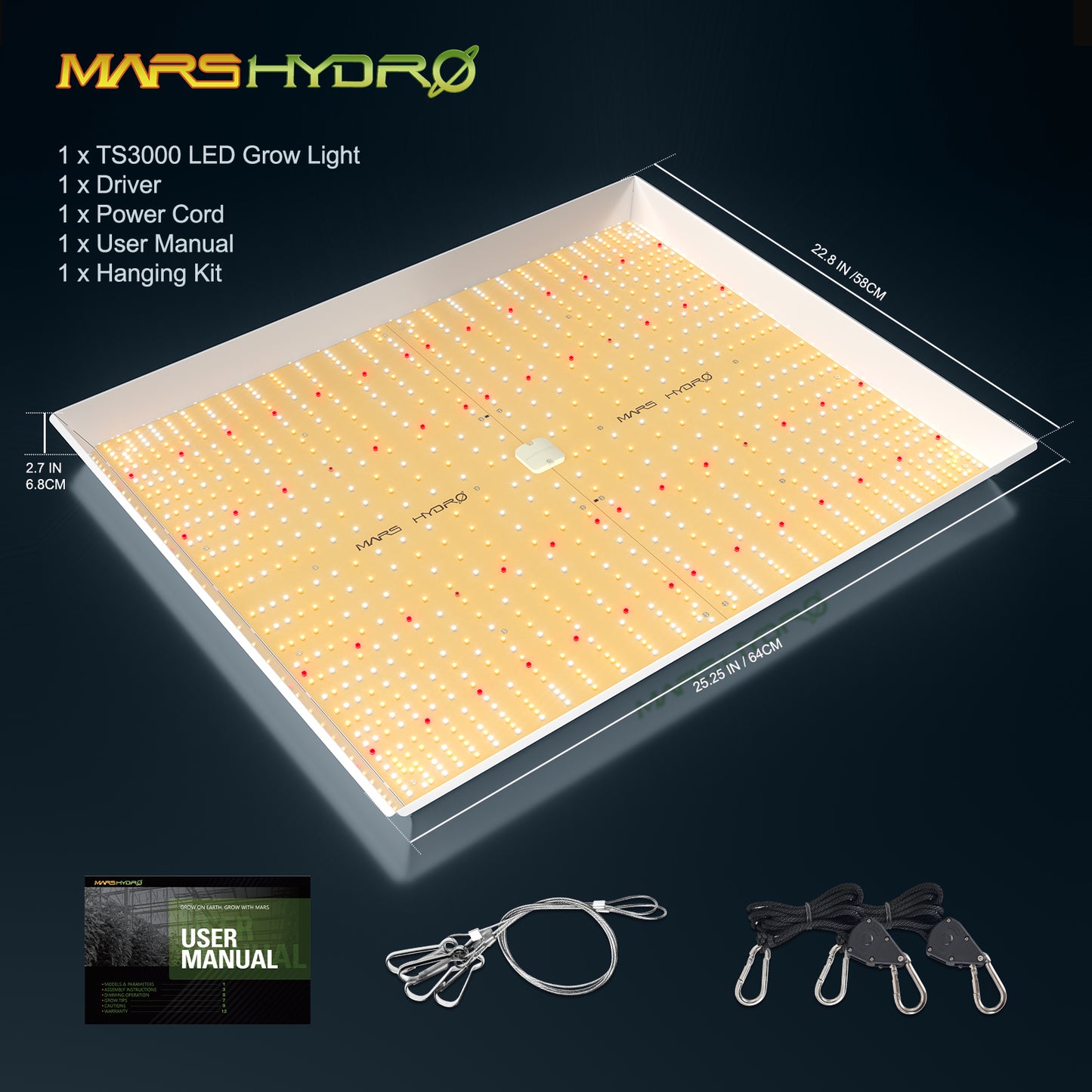 Mars Hydro TS3000 450W LED Grow Lights Full Spectrum