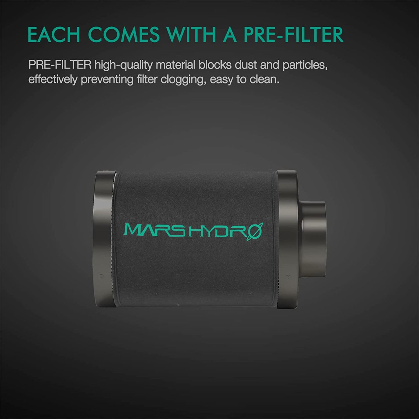 Mars Hydro 4 Inch Inline Air Carbon Filter